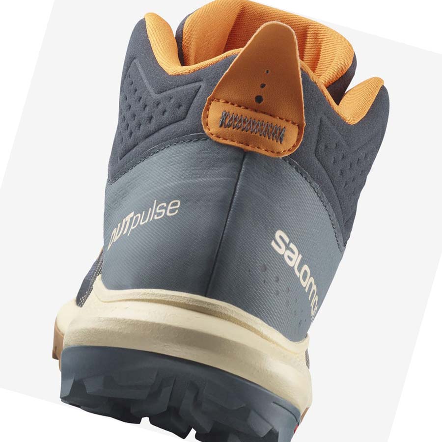 Salomon OUTPULSE MID GORE-TEX Túracipő Férfi Szürke | HU 2086EBC